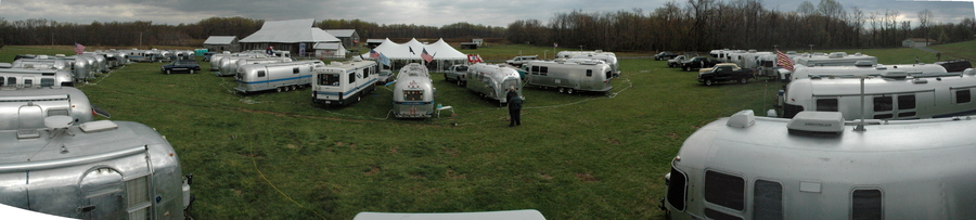 Panorama of the campers